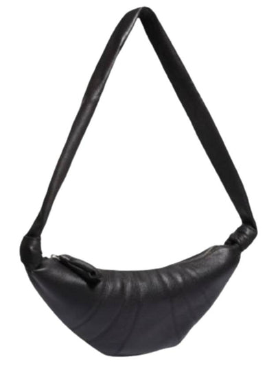 Croissant Small Nappa Leather Cross Bag Black - LEMAIRE - BALAAN 2