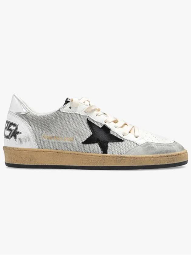 Ball Star Suede Star Laminate Low Top Sneakers Grey - GOLDEN GOOSE - BALAAN 2