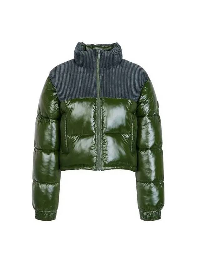 ALUNA Crop Padded Jacket Green - SAVE THE DUCK - BALAAN 1