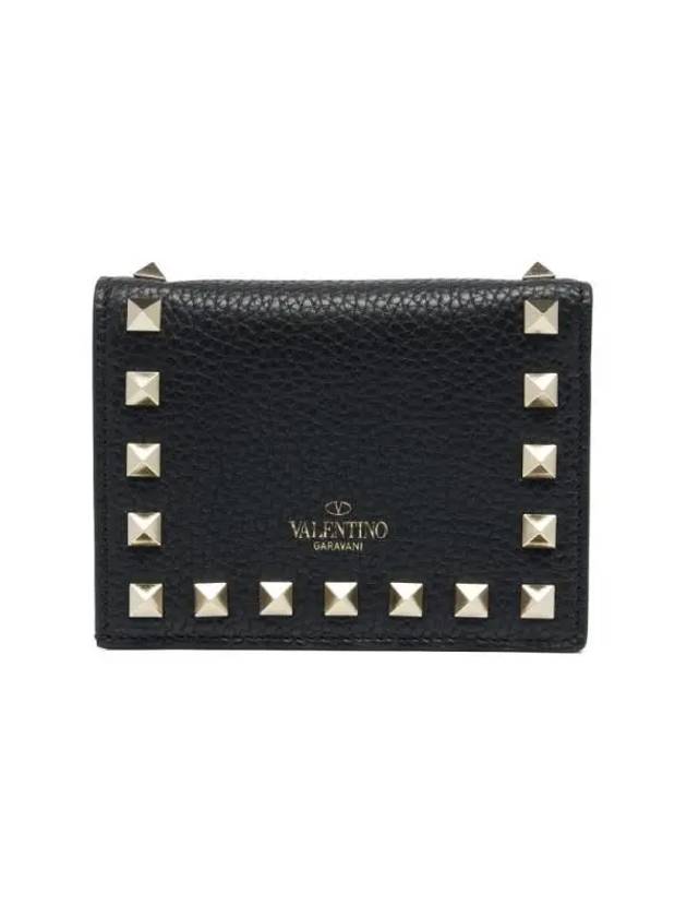 Valentino 3W2P0P39 VSH 0NO P0P39 Rockstud Half Wallet - RED VALENTINO - BALAAN 2