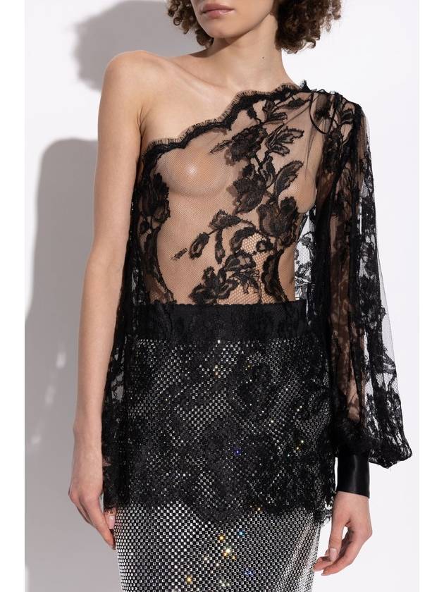 Dolce & Gabbana Lace Top With Open Shoulder, Women's, Black - DOLCE&GABBANA - BALAAN 3