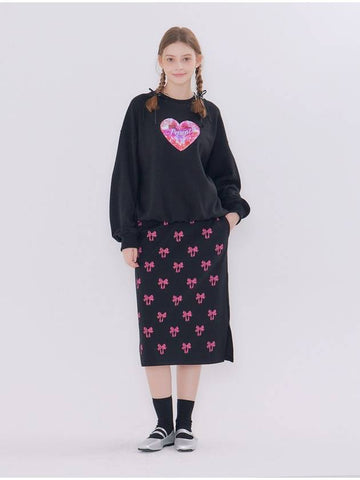 MET present shiny sweatshirt skirt set - METAPHER - BALAAN 1