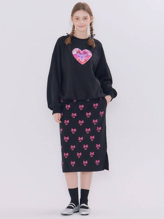 MET present shiny sweatshirt skirt set - METAPHER - BALAAN 1