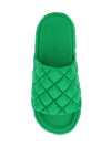 Quilted Padded Slippers Green - BOTTEGA VENETA - BALAAN 3