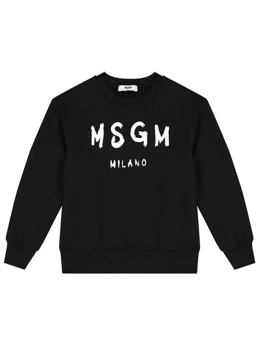 Kids Women Logo Sweatshirt Black F4MSJUSW291 110 - MSGM - BALAAN 2