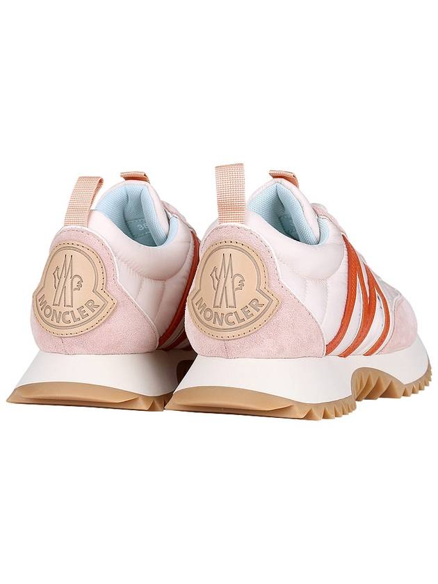 Women's Pacey Nylon Suede Leather Low Top Sneakers Pink - MONCLER - BALAAN 6