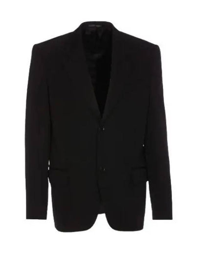 Single Breasted Wool Blazer Jacket Black - BALENCIAGA - BALAAN 2