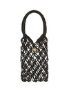 Women's Large Macrame Cotton Tote Bag Black - VIVIENNE WESTWOOD - BALAAN 1