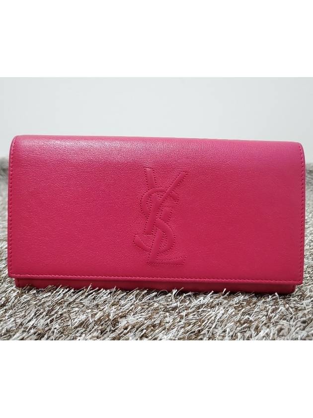 pink long wallet - SAINT LAURENT - BALAAN 1