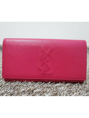 pink long wallet - SAINT LAURENT - BALAAN 1