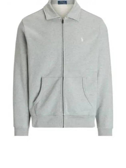 Embroidered Pony Logo Zip-Up Jacket Grey - POLO RALPH LAUREN - BALAAN 2