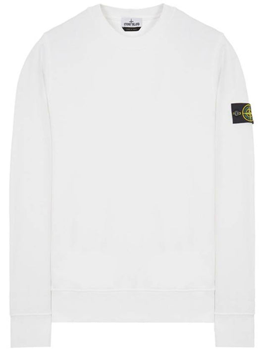 Round-Neck Sweatshirt White - STONE ISLAND - BALAAN.