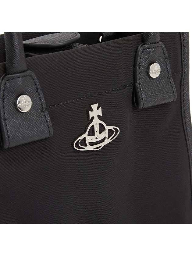 Fabric Small Teddy Tote Bag Black - VIVIENNE WESTWOOD - BALAAN 8