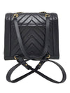 Women s A57215 black chevron gold decorated backpack - CHANEL - BALAAN 3