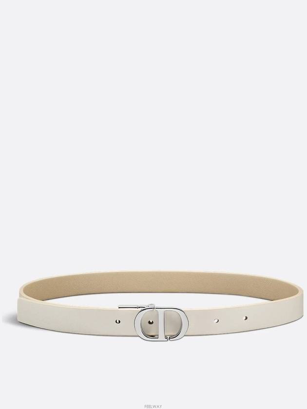 30 Montaigne Reversible Leather Belt Latte Beige - DIOR - BALAAN 3