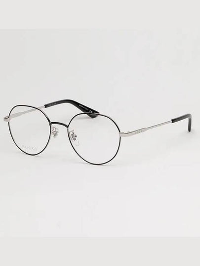 Eyewear Optical Round Metal Eyeglasses Black Silver - GUCCI - BALAAN 2