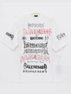 Cotton Crew Neck Short Sleeve T-shirt White - BALENCIAGA - BALAAN 4