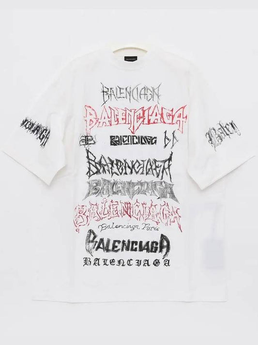 Cotton Crew Neck Short Sleeve T-shirt White - BALENCIAGA - BALAAN 2