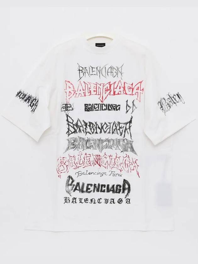 Cotton Crew Neck Short Sleeve T-shirt White - BALENCIAGA - BALAAN 4