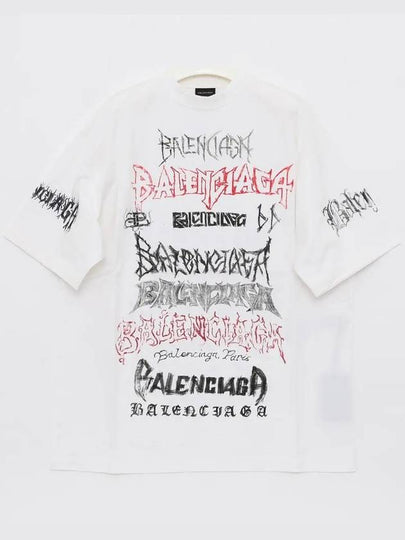 Cotton Crew Neck Short Sleeve T-shirt White - BALENCIAGA - BALAAN 2