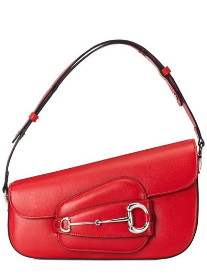 Horsebit 1955 Small Shoulder Bag Red Leather 7641551DB0N6404 - GUCCI - BALAAN 2