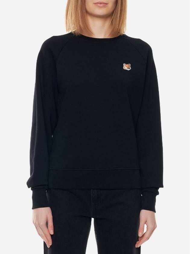 Fox Head Patch Adjusted Sweatshirt Black - MAISON KITSUNE - BALAAN 2