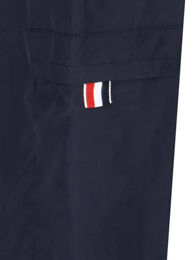 Men's Military Ripstop Mesh 4 Bar Track Pants Navy - THOM BROWNE - BALAAN 5