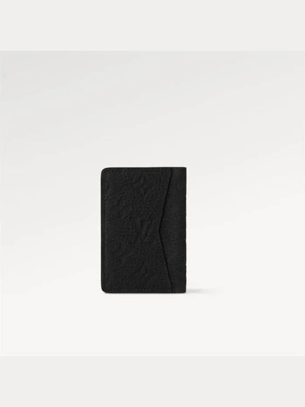 Pocket Organizer Bifold Card Wallet Black - LOUIS VUITTON - BALAAN 6