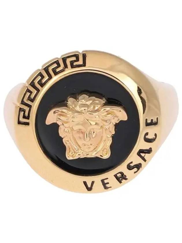 Men's Medusa Logo Ring Gold - VERSACE - BALAAN 3