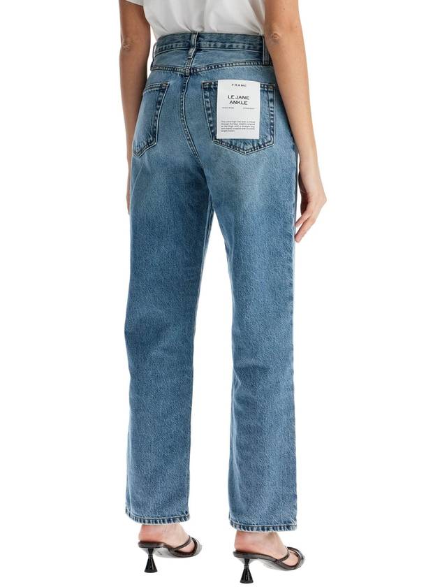 light blue high-waisted straight ankle jeans le jane - FRAME - BALAAN 3