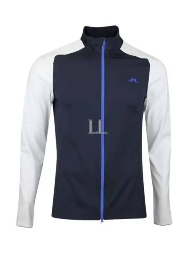 Melker Mid Layer Zip-Up Jacket Navy - J.LINDEBERG - BALAAN 2