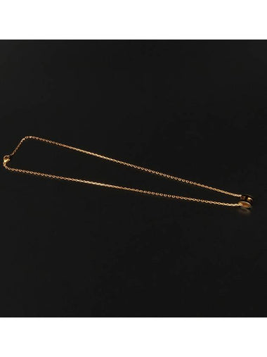 Black Lacquered Yellow Gold H Pendant Mini Pop Ache Necklace - HERMES - BALAAN 1