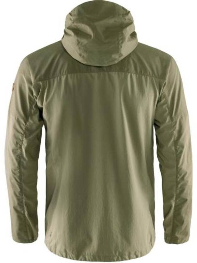 Men's Abisco Midsummer Hooded Zip-Up Jacket Savanna Light Olive - FJALL RAVEN - BALAAN 3