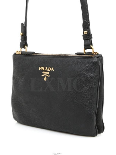 Bandolier Grace Calf Double Zipper Cross Bag 1BH046 - PRADA - BALAAN 2