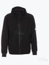 Soft Shell-R E.Dye Pure Insulation Technology Recycled Polyester Primaloft Hooded Jacket Black - STONE ISLAND - BALAAN 2