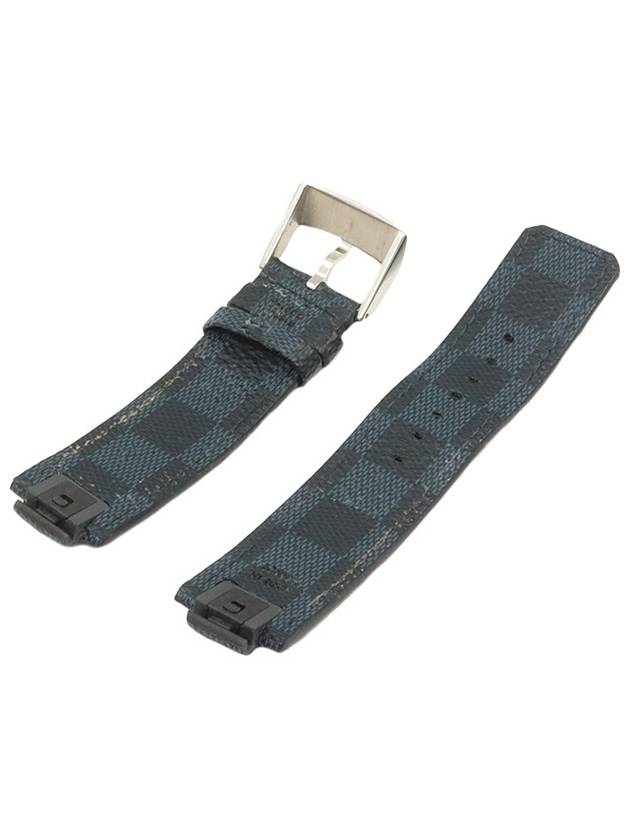 Damier Cobalt Graphite Canvas Tambour Watch Strap R15042 - LOUIS VUITTON - BALAAN 4