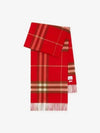 Classic Check Cashmere Scarf Red - BURBERRY - BALAAN 2