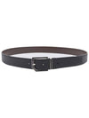 Logo Detail Embossed Belt Black - BALLY - BALAAN 1