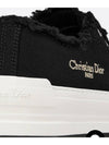 Walk'n Platform Cotton Canvas Low Top Sneakers Black - DIOR - BALAAN 6