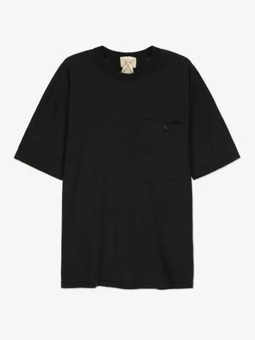 Chest pocket short sleeve t shirt black 23CTCUH02089999 - TEN C - BALAAN 1