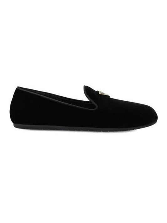 Velvet Loafers Black - PRADA - BALAAN 1