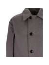 Coated Cotton Trench Coat Grey - LEMAIRE - BALAAN 4