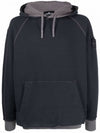 Shadow Project Wappen Patch Hoodie Charcoal - STONE ISLAND - BALAAN 1