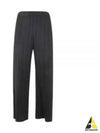 Pleated Straight Pants Black - ISSEY MIYAKE - BALAAN 2