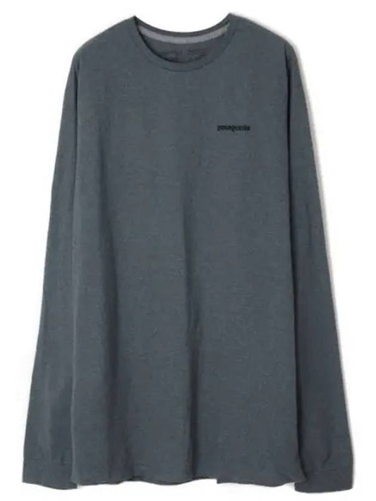 Men's Long Sleeve P-6 Logo Responsible Long Sleeve T-Shirt - PATAGONIA - BALAAN 1