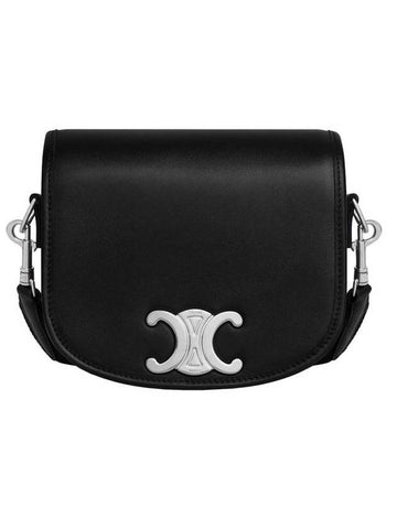 Small Besace Strap Triomphe Cross Bag Black - CELINE - BALAAN 1