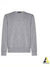 Embroidered Pony Logo Crew Neck Cotton Sweatshirt Grey - POLO RALPH LAUREN - BALAAN 2