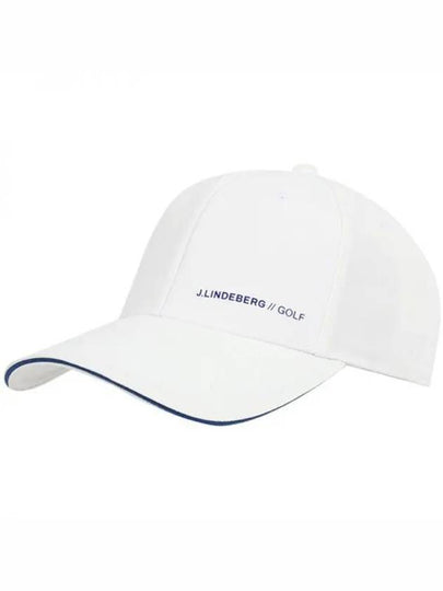 Sunny Logo Print Polyester Twill Ball Cap White - J.LINDEBERG - BALAAN 2