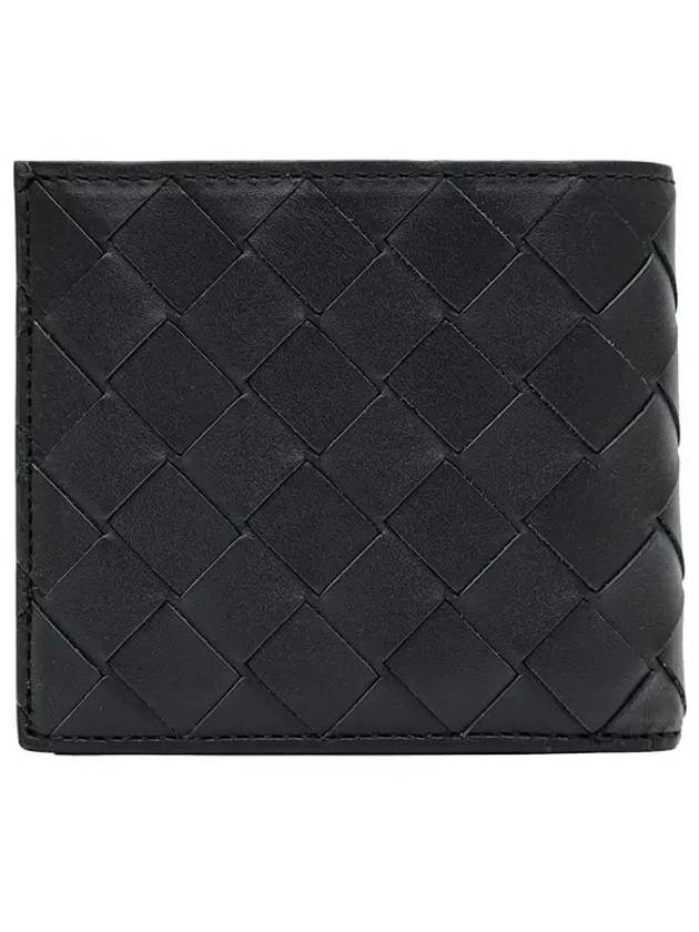 Intrecciato Bifold Half Wallet Black - BOTTEGA VENETA - BALAAN 9