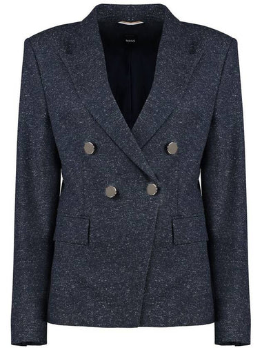 Boss Double-Breasted Wool Blazer - HUGO BOSS - BALAAN 1